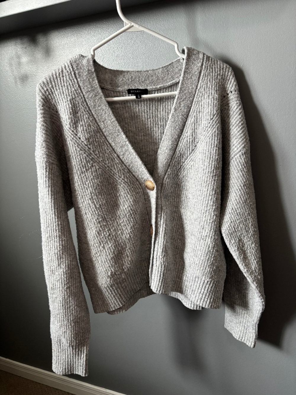 Dynamite Grey Knit Cardigan